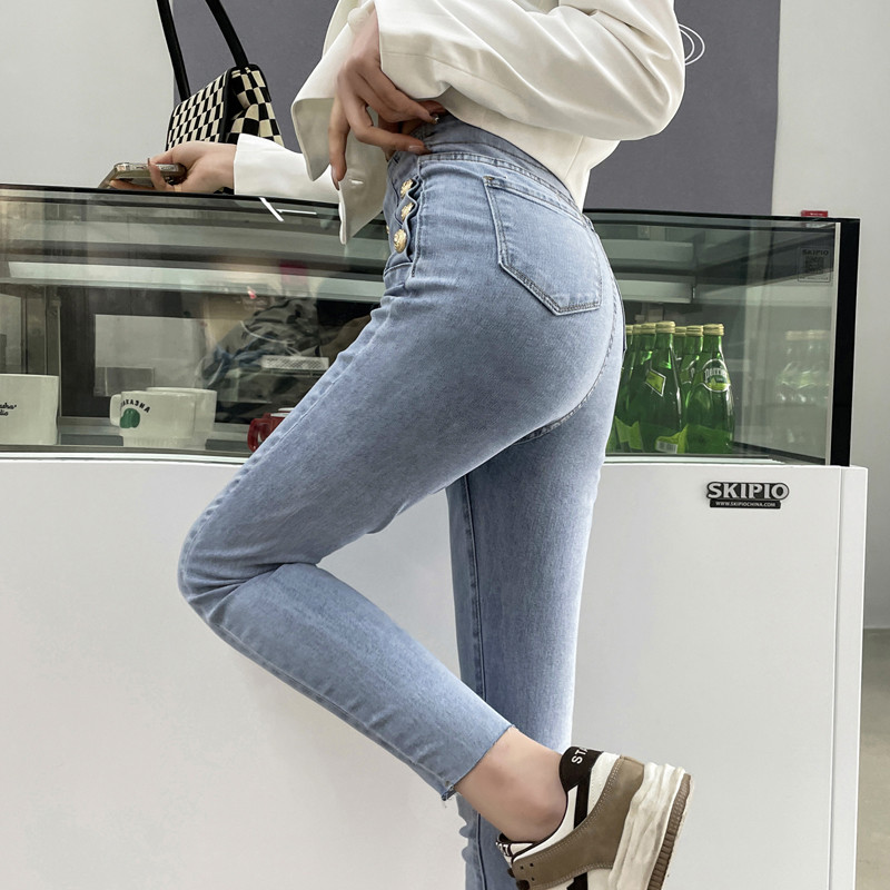 Proljetne rastezljive hlače Ženske traperice Korejska ulična moda Ženske zimske tajice Gotička odjeća visokog struka Yk2 Ženska odjeća