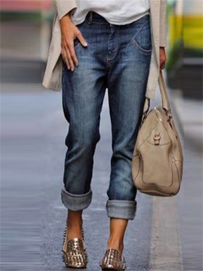 Γυναικεία τζιν παντελόνια Harem Γυναικεία streetwear Vintage Ποιότητα Ψηλόμεση Femme Μακρύ τζιν παντελόνι mon jeans για γυναικεία παντελόνια