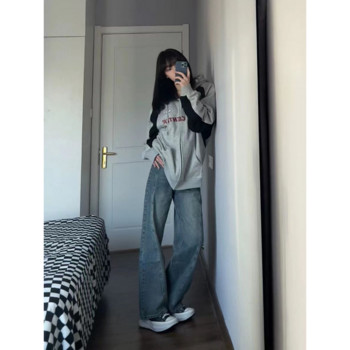 HOUZHOU Vintage Oversize Zip Up Hoodies Дамско улично облекло Корейска мода Harajuku Суичър с качулка Baddie Clothes Graphic Hoodie