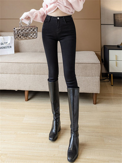 Skinny Jeans για Γυναίκα 90s Super Stretch Γκρι Τζιν Σέξι ψηλόμεσο λεπτό γυναικείο τζιν Μοντέρνο vintage παντελόνι Y2K