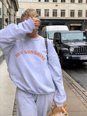 Hey Sunshine Letter Ženske majice s kapuljačom Američka starinska ulična odjeća Kreativnost Hip hop Dugi rukavi Ležerne ženske majice