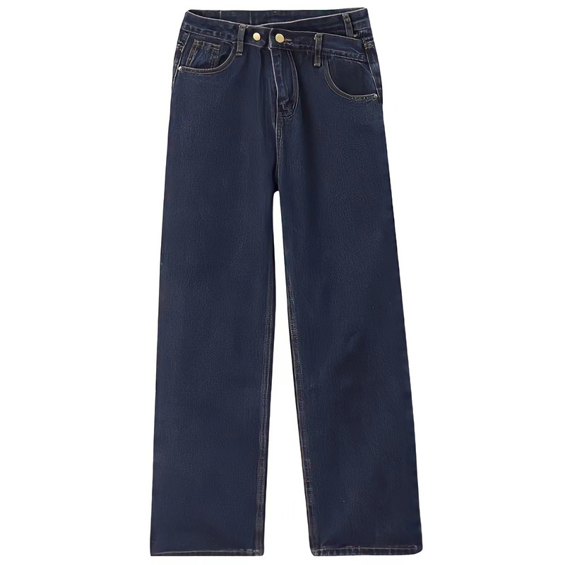 2023, blugi vintage, moda stradă pentru femei, blugi pentru femei cu talie înaltă, picior drept, cu picioare largi
