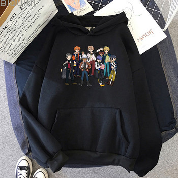 Obey Me Anime Hoodie Свободен естетичен Harajuku Kawaii Clothes Суитшърт с комичен принт Дамски моден пуловер с дълъг ръкав Анцуг