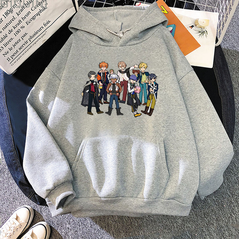 Obey Me Anime Hoodie Loose αισθητικής Harajuku Kawaii Φούτερ με κόμικ στάμπα Γυναικεία φόρμα μακρυμάνικη πουλόβερ