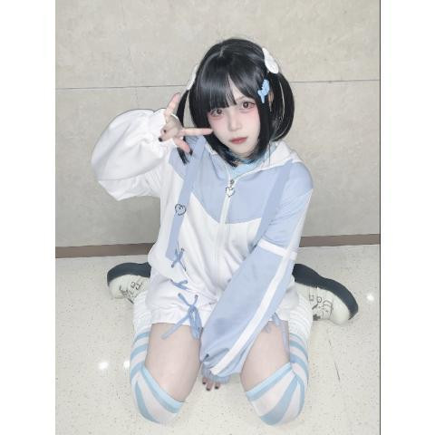 ΝΕΟ 2023 Harajuku Zip Up Hoodie για Γυναικεία νεροχρωμία Αιτιώδης μόδας Υπερμεγέθης επίδεσμος γιαπωνέζικα μπλουζάκια Y2k 2023 ΝΕΟ
