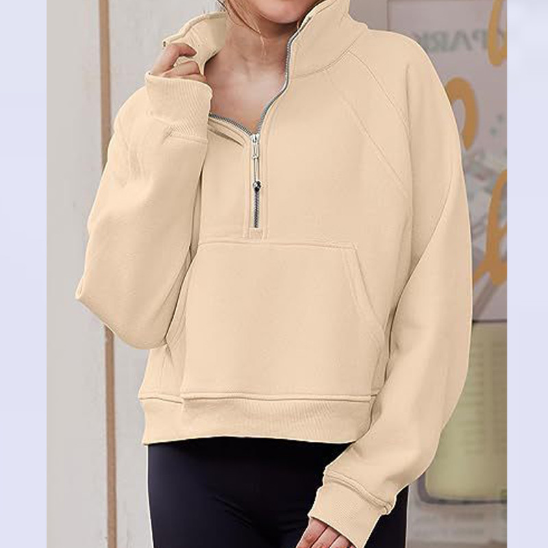 Φθινοπωρινά αθλητικά κομψά νεανικά γυναικεία φούτερ με κουκούλα, όλα ταιριάζουν, ουδέτερα μονόχρωμα μπλουζάκια με μακρυμάνικο γιακά με τσέπη