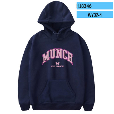 Ice Spice φούτερ με κουκούλα Μόδα Γυναικεία Άνδρας Προσωποποιημένη με κουκούλα Τραγουδιστής πουλόβερ με εκτύπωση Streetwear Idol Casual Kpop Retro