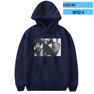 Ice Spice φούτερ με κουκούλα Μόδα Γυναικεία Άνδρας Προσωποποιημένη με κουκούλα Τραγουδιστής πουλόβερ με εκτύπωση Streetwear Idol Casual Kpop Retro