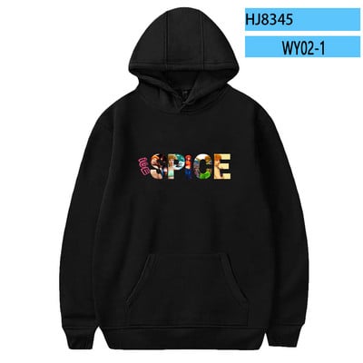 Ice Spice φούτερ με κουκούλα Μόδα Γυναικεία Άνδρας Προσωποποιημένη με κουκούλα Τραγουδιστής πουλόβερ με εκτύπωση Streetwear Idol Casual Kpop Retro
