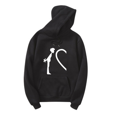 Φούτερ για γυναίκες για ζευγάρια Φούτερ σε σχήμα καρδιάς Sudaderas De Mujer Φούτερ με φούτερ σε σχήμα καρδιάς