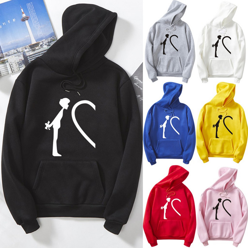 Φούτερ για γυναίκες για ζευγάρια Φούτερ σε σχήμα καρδιάς Sudaderas De Mujer Φούτερ με φούτερ σε σχήμα καρδιάς