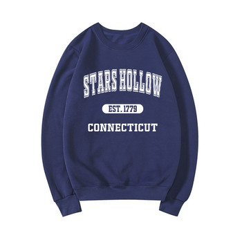 Stars Hollow Sweatshirt Gilmore Girls TV Show Sweatshirts Dragonfly Inn Hoodie Дамски графични суичъри с качулка с дълъг ръкав Потници