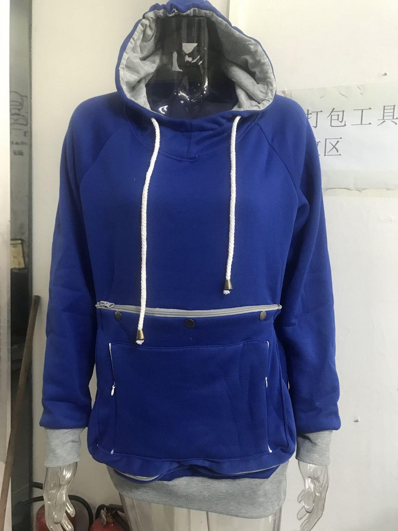 Hanorace pentru purtător pentru animale de companie, bărbați, femei, husă pentru animale de companie, cu mânecă lungă, pulover cu buzunar mare, cangur, câine, pisică, suport pentru cățeluș, hanorace cu glugă