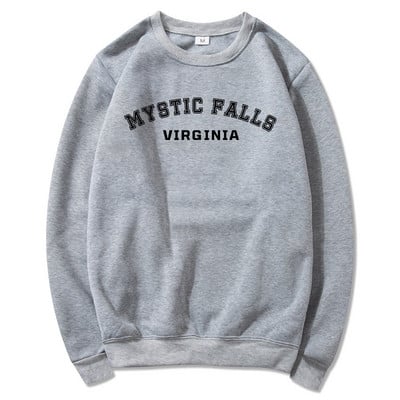 Φούτερ ρετρό Mystic Falls Virginia The Vampire Diaries Hoodie Vintage Salvatore Crewneck Φούτερ TVD Vampire Fan