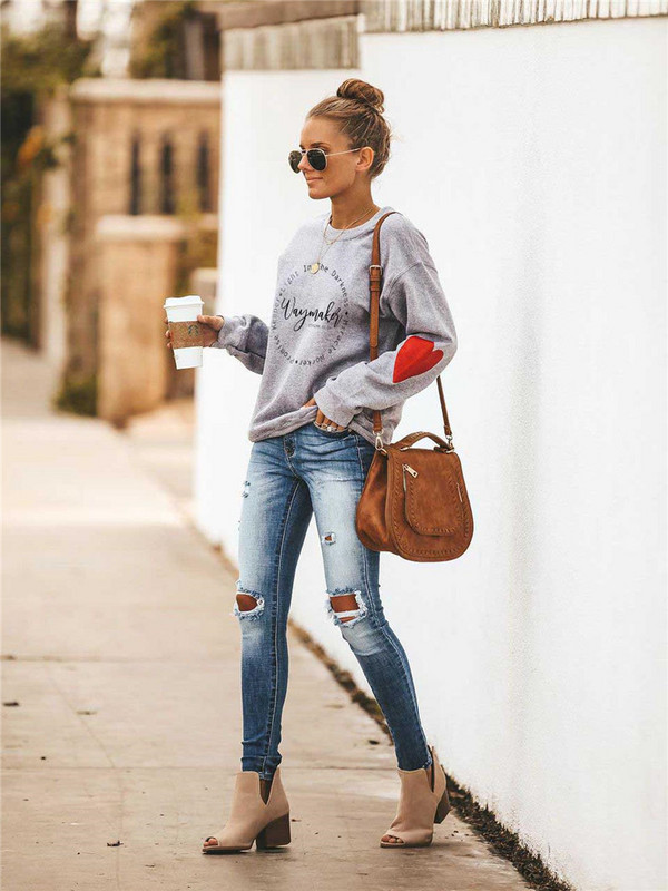 Moda stradă pulover de damă sport cămașă largi imprimare litere jachetă de iarnă modernă waymaker ISAIAH 42 16