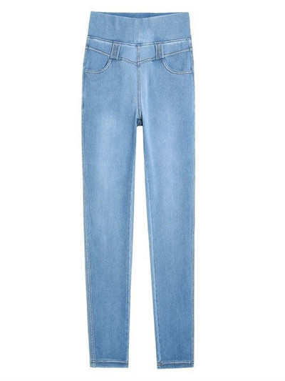 Keep Warm Pants Γυναικεία κολάν από φλις χειμώνα Χοντρό βελούδινο τζιν Fleece Skinny άκρως ελαστικό παντελόνι 2022 Γυναικείο κολάν