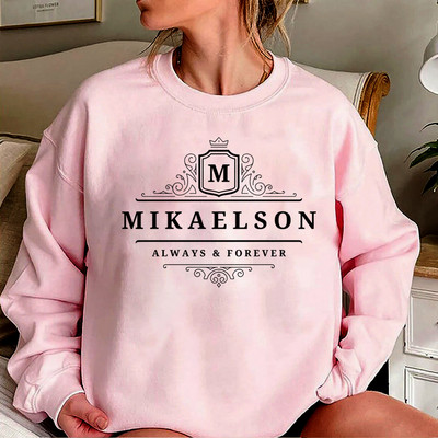 Mikaelson Alati ja igavesti dressipluus Original Vampires kapuuts Mystic Falls Jumper Vampire Diaries TVD Crewneck dressipluusid
