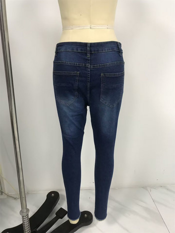 2023 Pencil Denim Παντελόνι Γυναικείο Ripped Slim Fit High Waist Vintage Streetwear Casual Fashion Stretch Μπλε Τζιν για Γυναικείο Παντελόνι