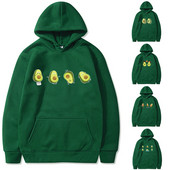 Φούτερ Ανδρική/Γυναικεία Φθινοπωρινή Μόδα Αβοκάντο Μακρυμάνικο Χαλαρά Casual Μπλούζες για ζευγάρια ασορτί ρούχα Streetwear