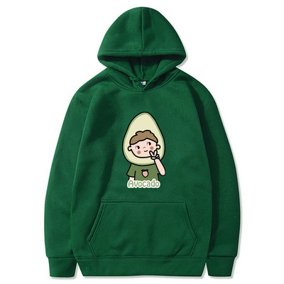 Φούτερ Ανδρική/Γυναικεία Φθινοπωρινή Μόδα Αβοκάντο Μακρυμάνικο Χαλαρά Casual Μπλούζες για ζευγάρια ασορτί ρούχα Streetwear