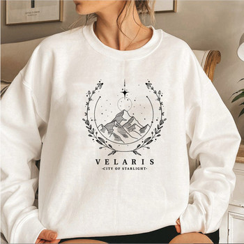 Суичър Velaris The Night Court Hoodies Суичър Court of Thorns and Roses Дамски суичър SJM City of Starlight Пуловери Топ