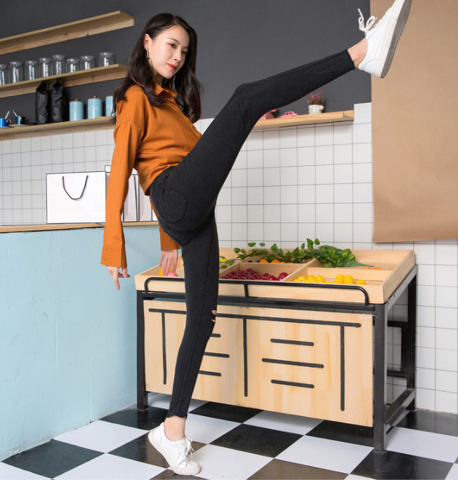 Γυναικείο σκισμένο τζιν stretch XXS 4XL Super Elastic Romper Skinny Fit Κορέα Ιαπωνικό κολάν Τζιν Distressed ouc2603