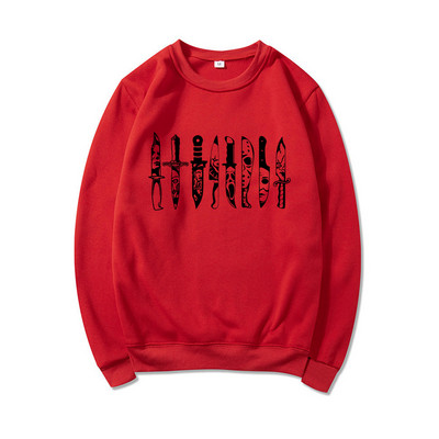 Φούτερ με μαχαίρια ταινιών τρόμου Halloween Hoodie τρόμου Ανδρικά γυναικεία μακρυμάνικα φούτερ Halloween Movie Πουλόβερ Streetwear Top
