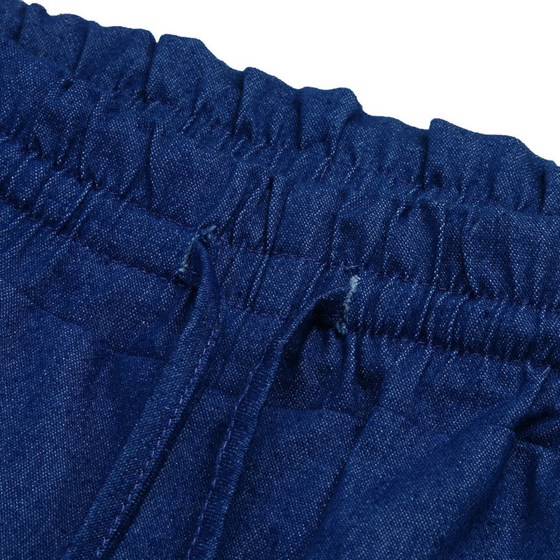 Γυναικεία ελαστική μέση casual παντελόνι ψηλόμεσο τζιν καθημερινό μπλε τζιν παντελόνι Γυναικείο ελαστικό παντελόνι ψηλόμεσο τζιν