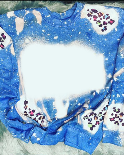 Sublimation Blank μακρυμάνικο μπλουζάκι Γυναικείο φούτερ Φαρδιά σέξι ρούχα πουλόβερ με λαιμόκοψη για προσαρμοσμένη εκτύπωση Εικόνα λογότυπου