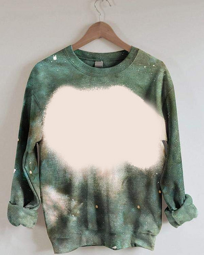 Sublimation Blank μακρυμάνικο μπλουζάκι Γυναικείο φούτερ Φαρδιά σέξι ρούχα πουλόβερ με λαιμόκοψη για προσαρμοσμένη εκτύπωση Εικόνα λογότυπου