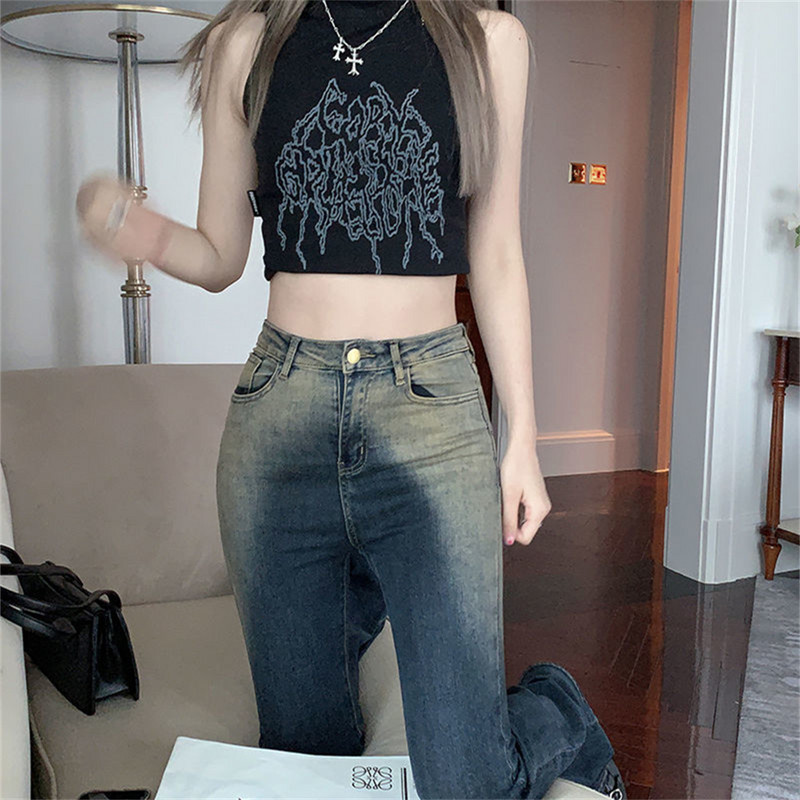 Široke traperice visokog struka Široke udobne traperice za žene Hlače 2022. Elastične modne traper hlače u bojfriend stilu ženske