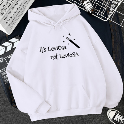 Γυναικείες φούτερ Hipster Streetwear 2022 It's Leviosa Magic Fleece Casual Hoodies Γυναικεία φθινοπωρινή φόρμα Harajuku, επώνυμη κουκούλα