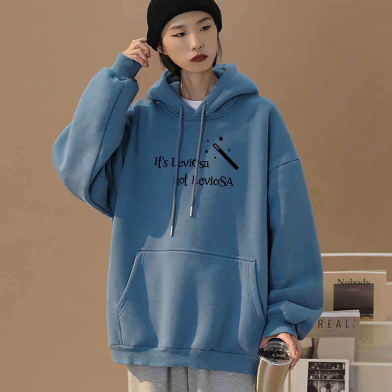 Γυναικείες φούτερ Hipster Streetwear 2022 It's Leviosa Magic Fleece Casual Hoodies Γυναικεία φθινοπωρινή φόρμα Harajuku, επώνυμη κουκούλα