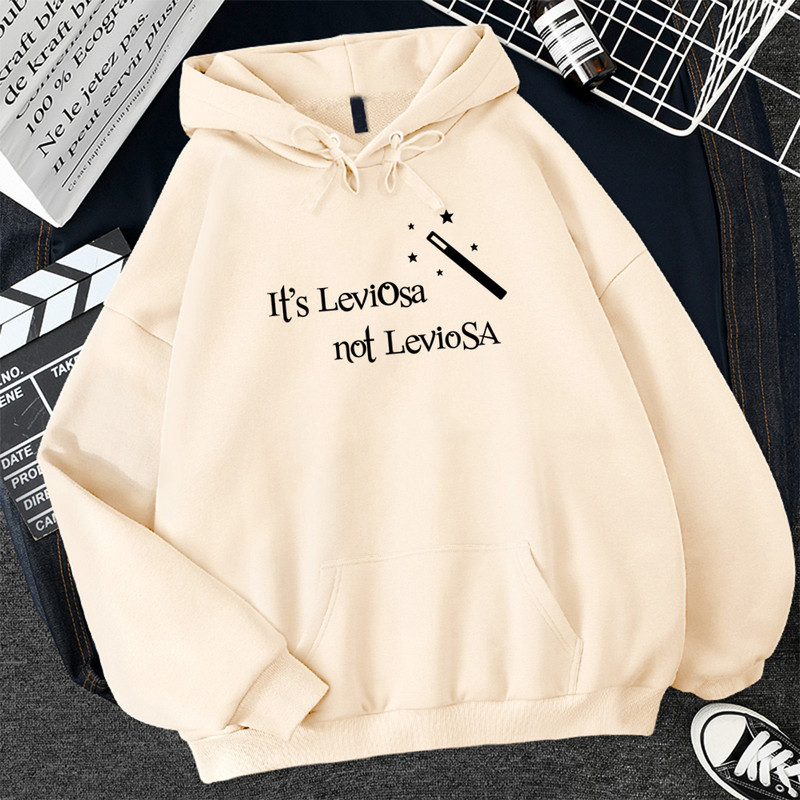 Γυναικείες φούτερ Hipster Streetwear 2022 It's Leviosa Magic Fleece Casual Hoodies Γυναικεία φθινοπωρινή φόρμα Harajuku, επώνυμη κουκούλα