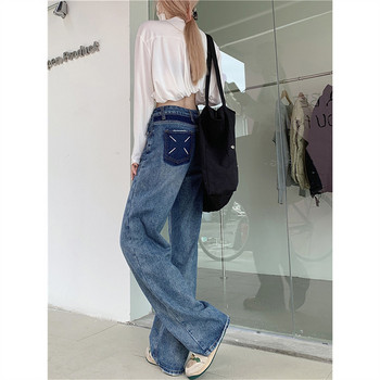 2023 Winter Y2k Fashion Women Harajuku Jeans Wide Leg Punk Loose Casual Denim Cargo Παντελόνι Φαρδύ Streetwear Long Trousers Tide