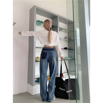 2023 Winter Y2k Fashion Women Harajuku Jeans Wide Leg Punk Loose Casual Denim Cargo Παντελόνι Φαρδύ Streetwear Long Trousers Tide