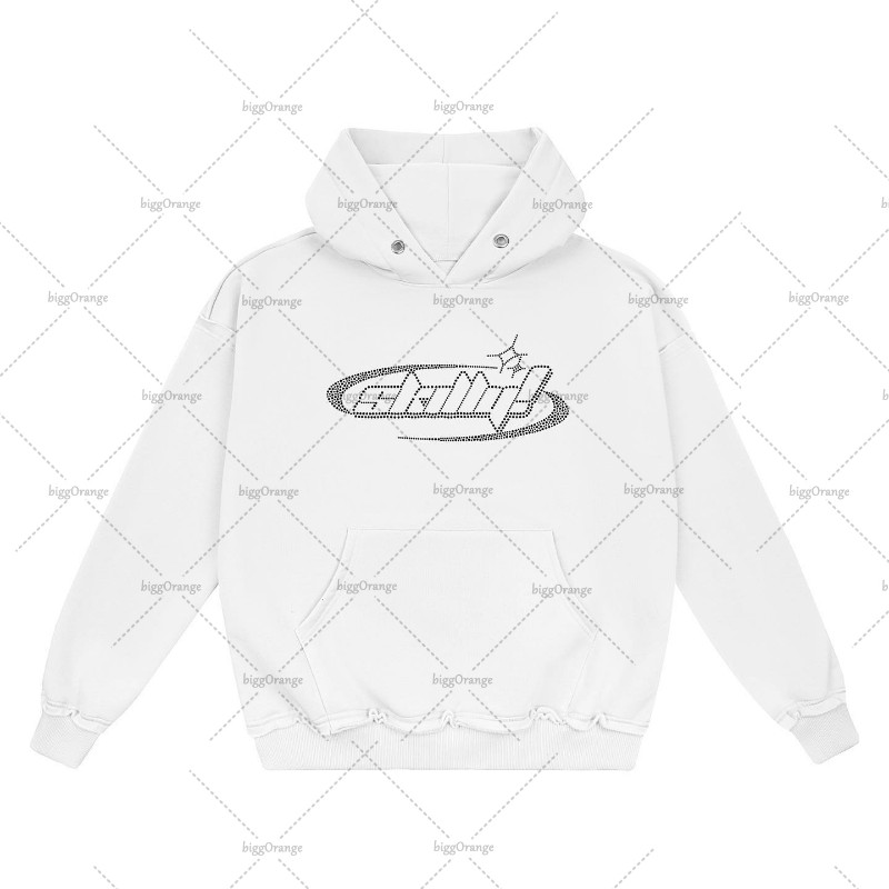 2023 Letter Hot Diamond High Street Hip-hop široki pulover majica s kapuljačom Ženska Y2k Oversize Sweatshirt s američkim retro uličnim trendom Muškarci