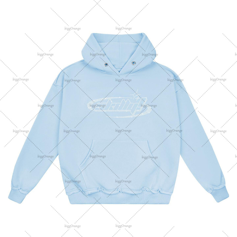 2023 Letter Hot Diamond High Street Hip-hop široki pulover majica s kapuljačom Ženska Y2k Oversize Sweatshirt s američkim retro uličnim trendom Muškarci