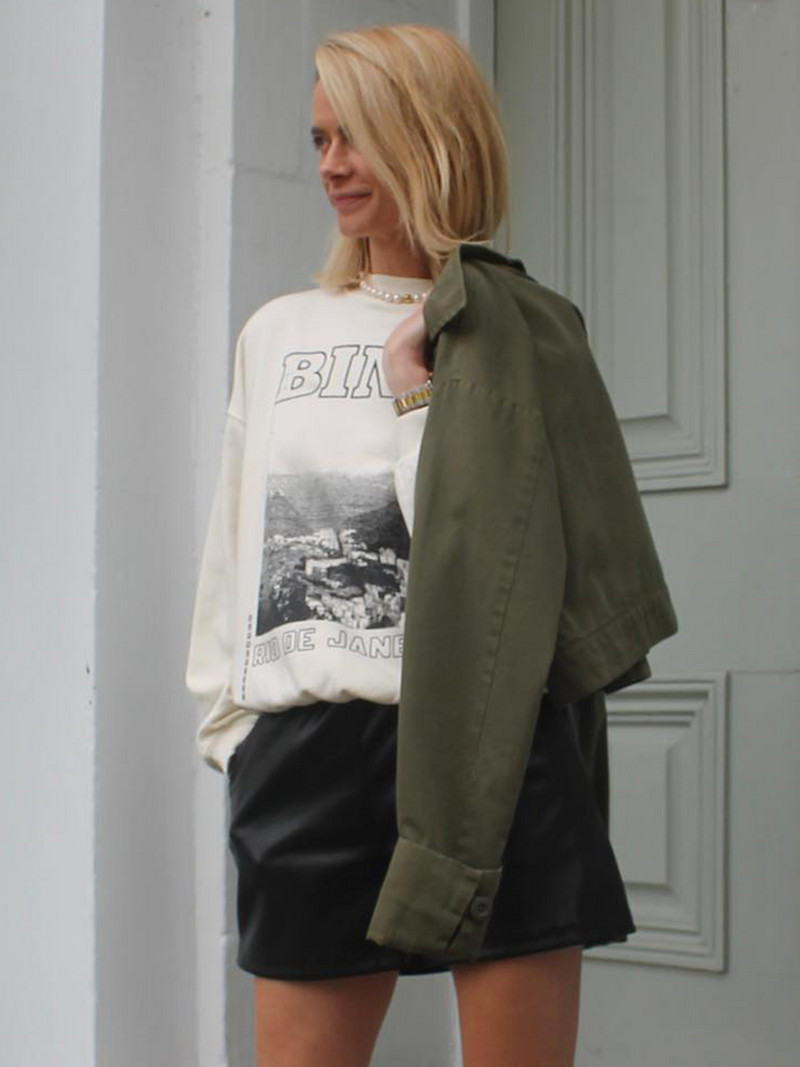 Φωτογραφικά γραφικά φούτερ για γυναίκες 2023 Άνοιξη φθινόπωρο βαμβακερά Vintage φαρδιά φούτερ με κουκούλα Γυναικεία πουλόβερ μόδας Φούτερ