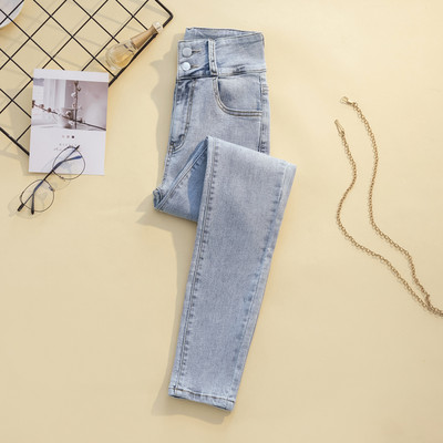 Γυναικεία ψηλόμεση τζιν 2023 Γυναικεία ανοιξιάτικα διπλό κομμένο παντελόνι Stretch Vintage λεπτό τζιν παντελόνι μολύβι για γυναίκες