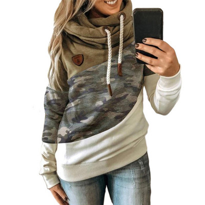 Majice s kapuljačom Prevelike ženske majice s kapuljačom i izrezom u boji, prugasta majica s kapuljačom, pulover i majica s kapuljačom, gornji dijelovi Ženska odjeća Ulična odjeća