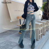 Ψηλόμεσο Χαλαρό Άνετο Τζιν Γυναικείο Φαρδύ Παντελόνι Ελαστικό Μόδας Παντελόνι Τζιν Boyfriend Style