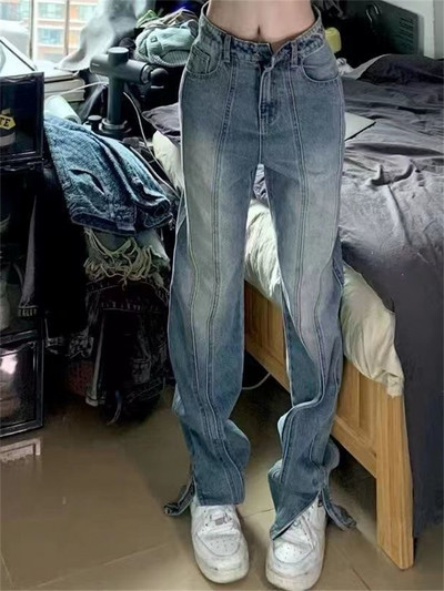 Φαρδύ παντελόνι Cowboy Παντελόνι για Γυναικεία Ρούχα Τζιν Y2k Γυναικεία Ρούχα 2022 Ψηλόμεση Τζιν Γυναικεία Ρούχα της δεκαετίας του `90 Harajuku Μόδα
