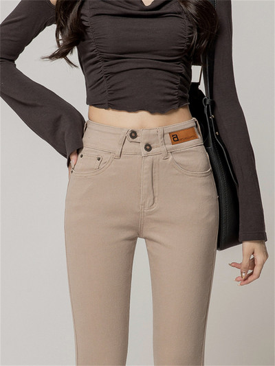 Ψηλόμεσο Γυναικείο τζιν για γυναίκες 2022 Φθινοπωρινό τζιν γυναίκα skinny slim OL παντελόνι μολύβι γραφείου τζιν γυναικείο τζιν παντελόνι