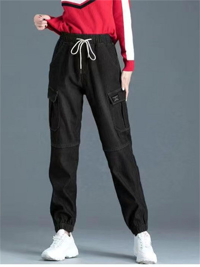 Ψηλόμεσο μεγάλο φαρδύ τζιν χαρέμι για γυναίκες Loose loose τζιν Pantalones Κορεατικά casual παντελόνια Capris ίσια παντελόνια