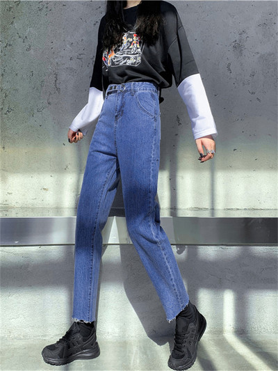 proljeće 2022. ženska moda visokog struka Ženske traperice širokih nogavica baggy Oversize ženske capri hlače jean mom jeans hlače