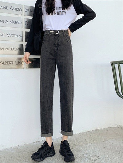 proljeće 2022. ženska moda visokog struka Ženske traperice širokih nogavica baggy Oversize ženske capri hlače jean mom jeans hlače