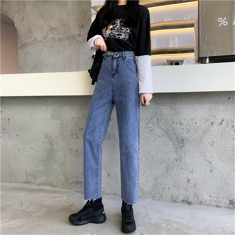 proljeće 2022. ženska moda visokog struka Ženske traperice širokih nogavica baggy Oversize ženske capri hlače jean mom jeans hlače