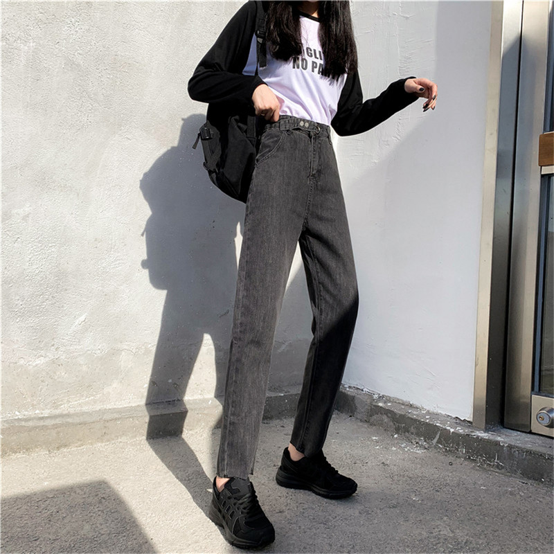 proljeće 2022. ženska moda visokog struka Ženske traperice širokih nogavica baggy Oversize ženske capri hlače jean mom jeans hlače