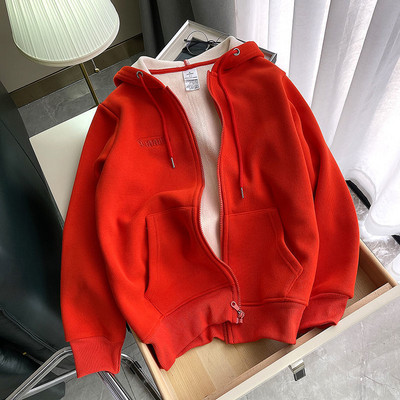 CGC Winter Oversize Zip Up Hoodies Γυναικείες μπλούζες 2022 Harajuku με κουκούλα Γυναικεία ζεστά βελούδινα μπλουζάκια casual μπλουζάκια